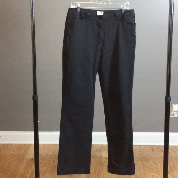 14T L.L. Bean black cotton stretch pants - Picture 6 of 15
